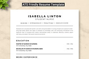 Student Nurse Resume Template, a Resume Template by ResumeInventor (Thumbnail 1 of 9)