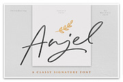 Anjel // Classy Signature Font, a Script Font by Masanis (Thumbnail 1 of 16)