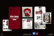 RED / Social Media Templates, a Social Media Template by Studio Industry (Thumbnail 1 of 13)