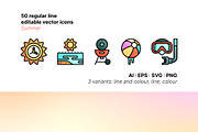50 Summer Icons, an Icon by Side Project (Thumbnail 1 of 9)