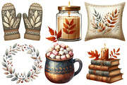 Scandi Autumn Clipart, an Illustration by Pixels.Craft (Thumbnail 2 of 7)