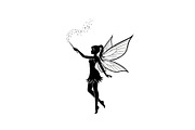Magical Fairy Silhouette Bundle, an Illustration by jahid234 (Thumbnail 42 of 51)