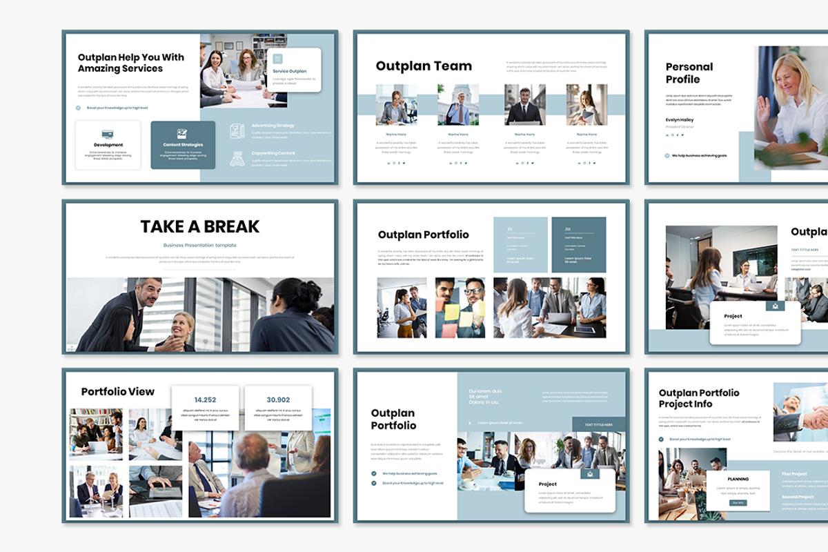 Outplan Presentation Template, a Presentation Template by Analogous Temp (Photo 3 of 5)