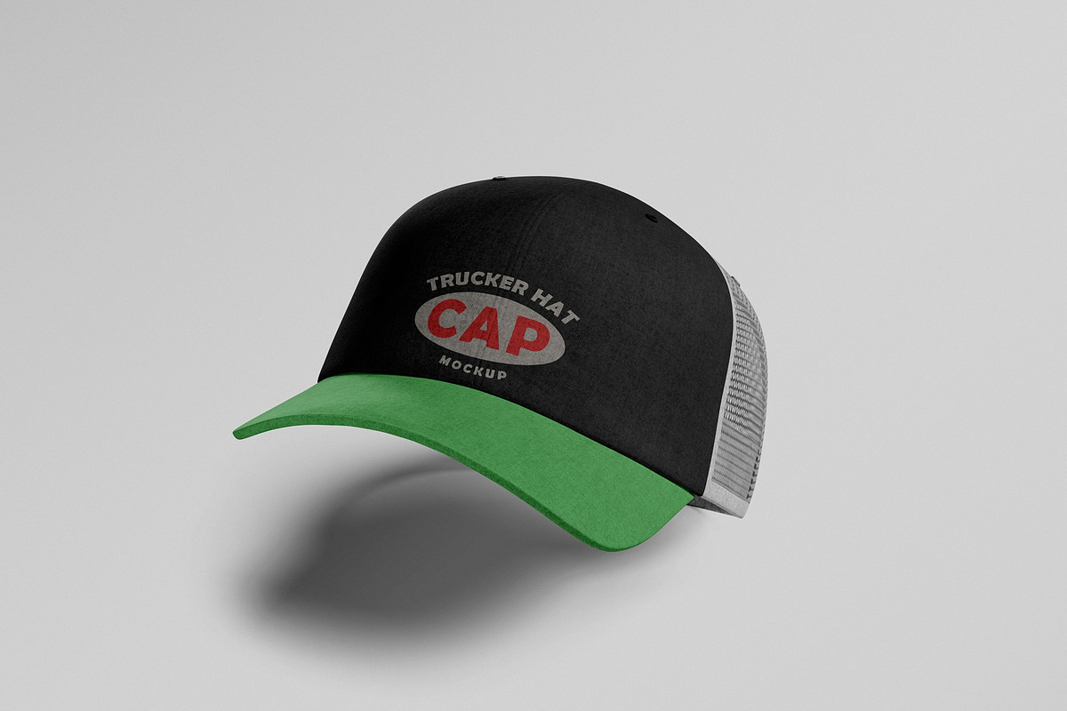 Trucker Hat Mockup, a Packaging Mockup by Tahtagraphic (Photo 2 of 4)