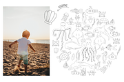 Marine World – cute sea animals, an Animal Illustration by ValeriiaFeeva (Thumbnail 11 of 12)