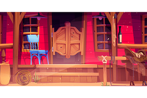 Wild West Saloon Entrance