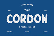 Cordon - Textured Font, a Sans Serif Font by Garisman Std (Thumbnail 1 of 8)