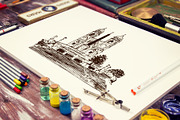 Set of Rome sketches, a Background Graphic by Everilda (Thumbnail 3 of 6)