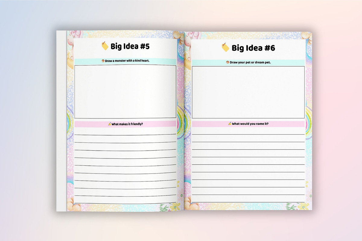 Kid’s Minds & Big Ideas Planner, a Stationery Template by Designmela01 (Photo 7 of 8)