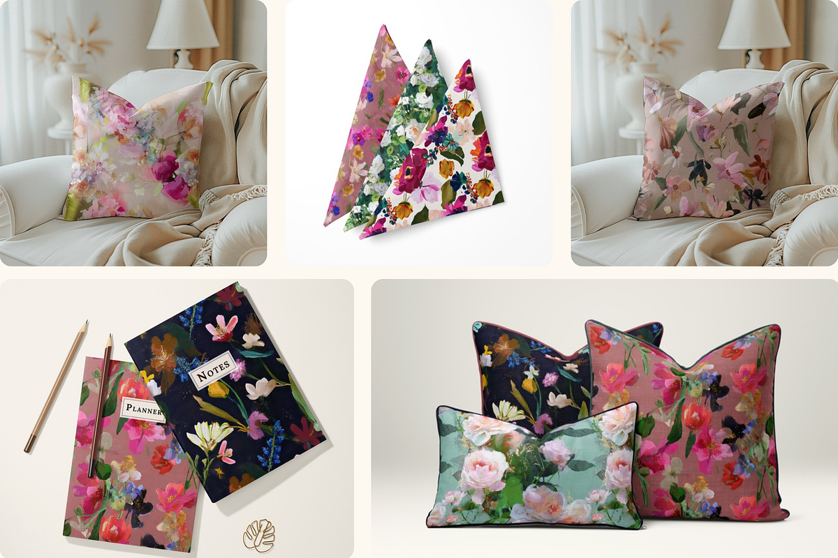 Abstract Blooming Floral Patterns, a Pattern Graphic by Ninterints (Photo 11 of 16)