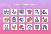 Sports Games Icons Set - Filled Line, an Icon by Kmg Design (Thumbnail 2 of 3)
