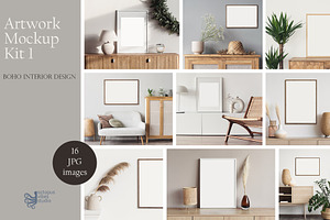 Artwork Frame Mockup Photo Bundle