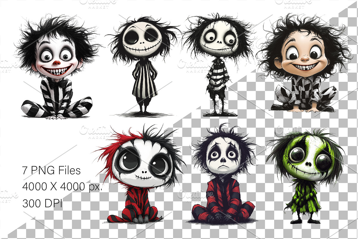 Halloween cartoon Beetlejuice., a Person Illustration by KENO Mascots (Photo 2 of 10)