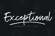 Exceptional font, a Script Font by Studio&Story (Thumbnail 1 of 8)