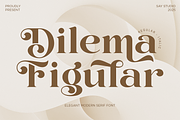 Dilema Figular - Elegant Modern Font, a Serif Font by Say Studio (Thumbnail 1 of 11)