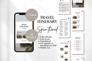 Travel Itinerary Template, a Social Media Template by SociallyyCreative (Thumbnail 1 of 10)