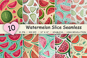 Juicy Watermelon Seamless Pattern, a Pattern Graphic by FloridPrintables (Thumbnail 1 of 7)