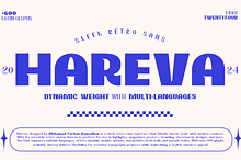 Hareva - Sleek Retro Sans