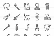 Dentist Equipment Line Icons, an Icon by IconBunny (Thumbnail 2 of 2)