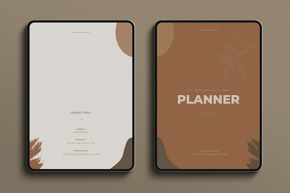 Planner Layout Design Template, a Brochure Template by E-Type