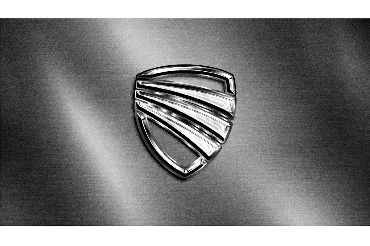 Silver Steel Chrome Mockup, a Brushes & More by studiogstock (Photo 3 of 5)