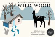 Wild Wood Nature Illustration Pack, an Animal Illustration by Jill Adams (Thumbnail 1 of 11)