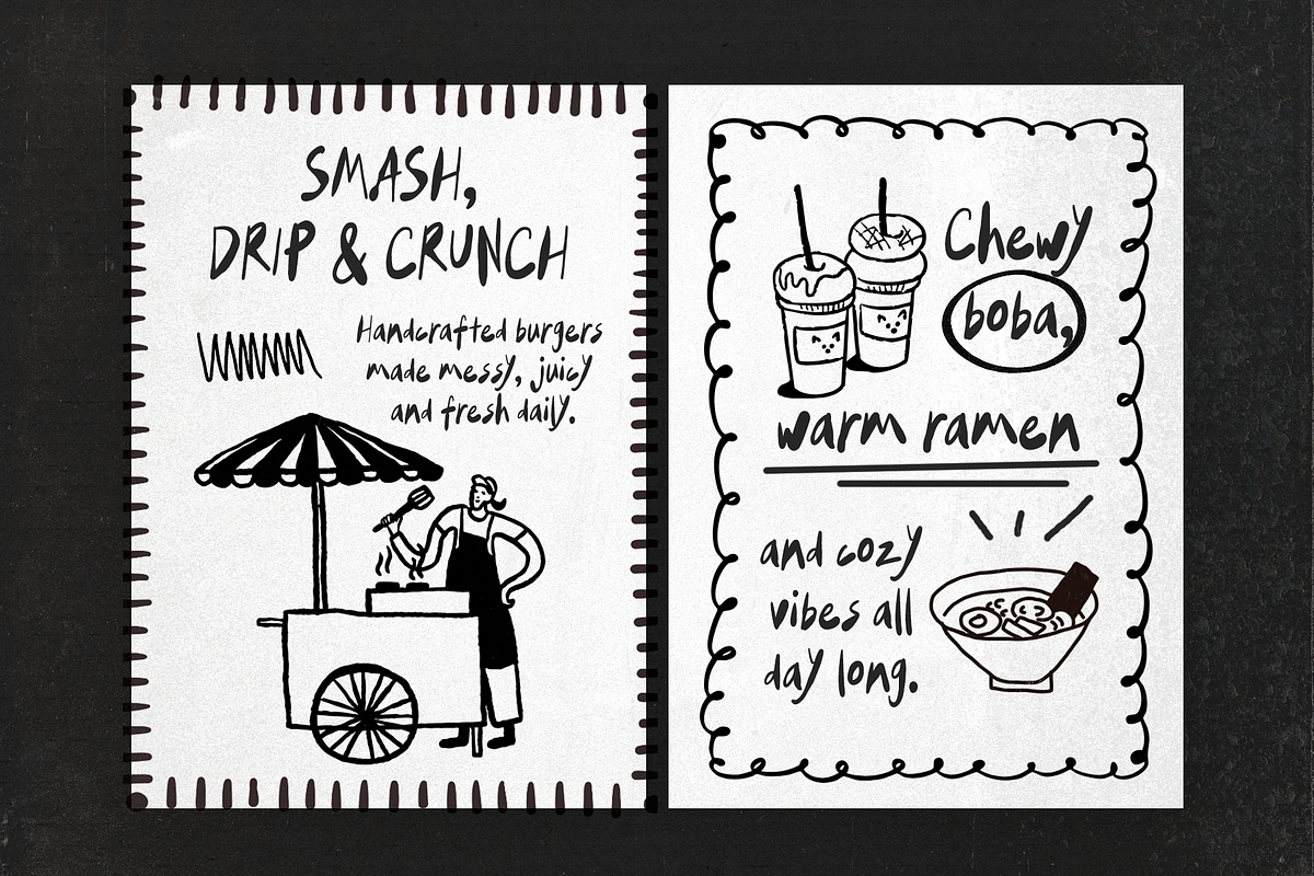 Matcha Morning – Playful Marker Font, a Handwritten Font by Nonceni (Photo 4 of 12)
