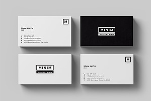 Minim - Simple Clean Business Card