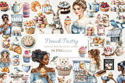 French Pastry Clipart 50 PNG, a Food Illustration by EleSArtDesign (Thumbnail 1 of 4)