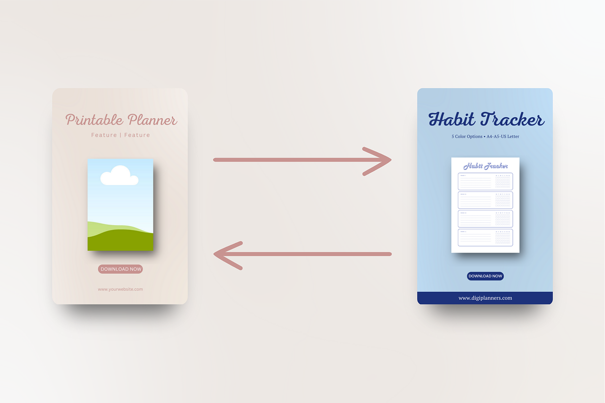 Digital Product Pinterest Templates, a Social Media Template by The Chaos Project (Photo 5 of 10)