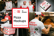 Pizza Mockups - Restaurant Scenes, a Packaging Mockup by Mr.Mockup™ (Thumbnail 1 of 10)