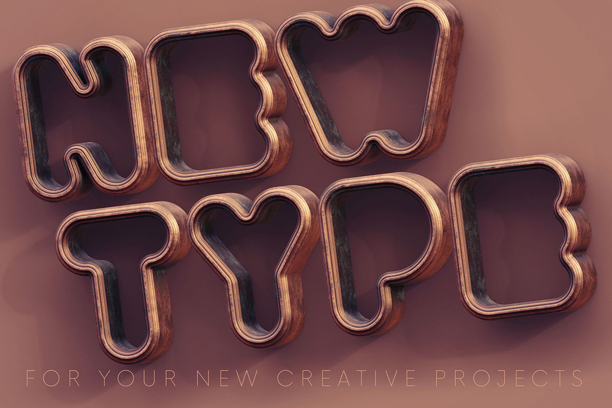 Outline Cooper - 3D Lettering, a Graphic by MIIM (Photo 5 of 8)