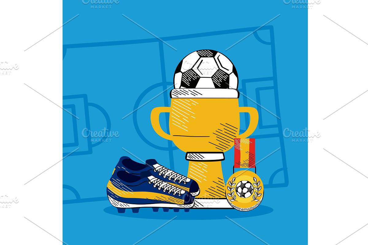 football soccer equipment, a Sport Illustration by studiogstock