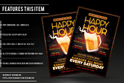 Happy Hour Flyer Template, a Flyer Template by designblends@gmail.com (Thumbnail 2 of 3)