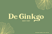 De Ginkgo, a Serif Font by Emyself Design (Thumbnail 1 of 16)