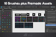 Neon Brush Pack Affinity Designer, a Brush Add-On by Affinity Templates (Thumbnail 5 of 7)