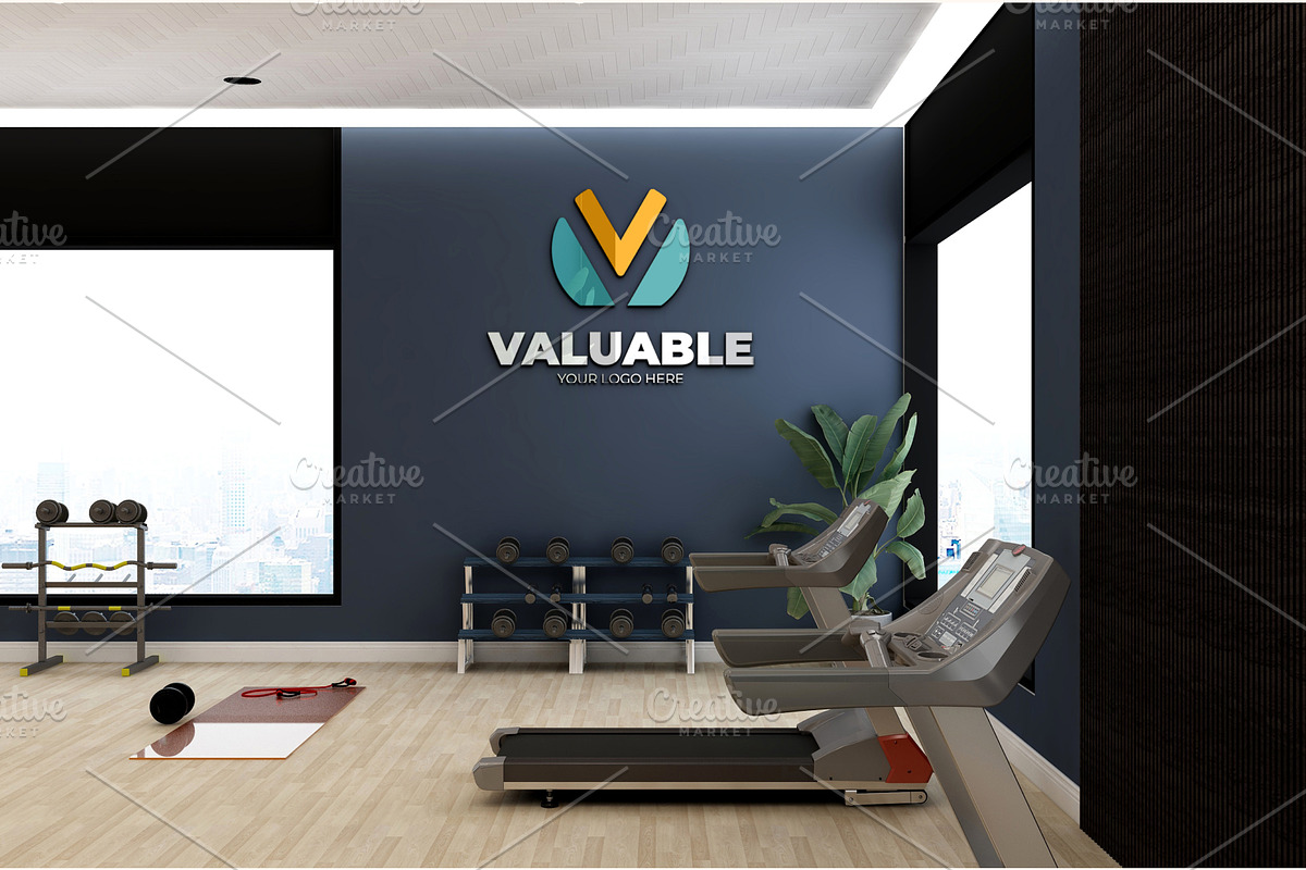 Gym Wall Logo Mockup PSD, a Product Mockup by Ayy (Photo 19 of 24)
