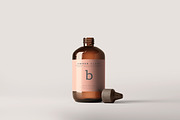 Amber Glass Bottle Mockups, a Cups & Container Mockup by pmvch (Thumbnail 11 of 20)
