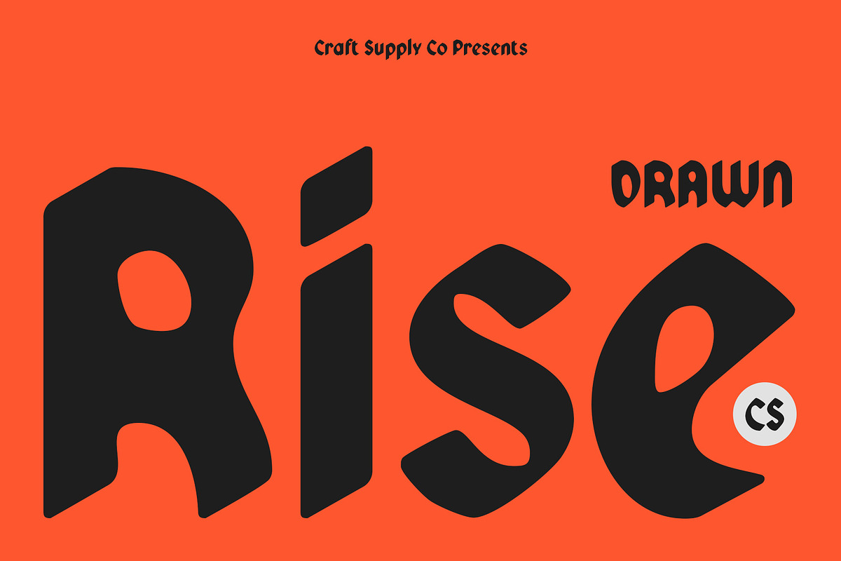 CS Rise Drawn, a Blackletter Font by Craft Supply Co. (Photo 1 of 8)