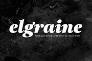 Elgraine – 18 Fonts, a Serif Font by Nasir Udin (Thumbnail 1 of 14)