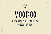 VOODOO Scratchy Halloween Font, a Font by TYPEHEIST (Thumbnail 1 of 9)