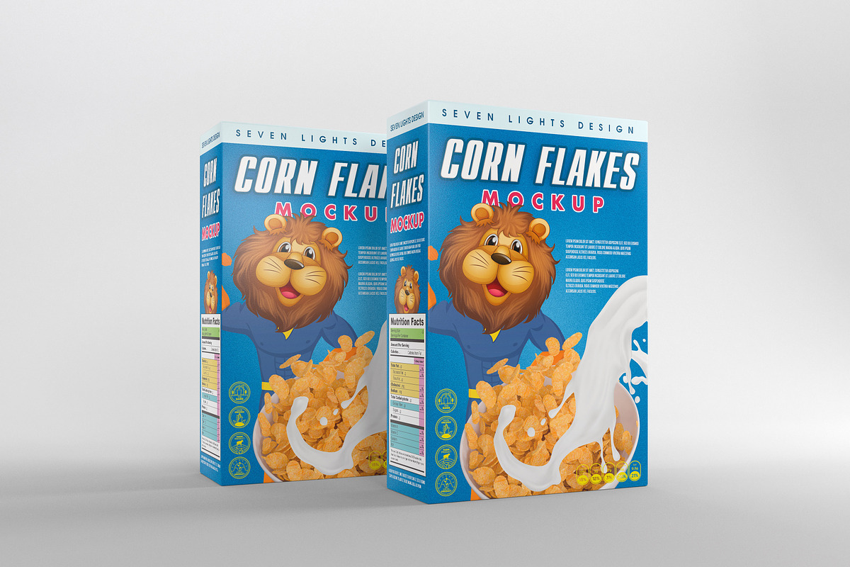 Cereal Package Mockup, a Packaging Mockup by Seven Lights (Photo 7 of 15)