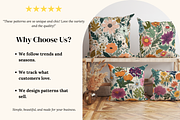 Summer Floral Seamless Patterns, a Pattern Graphic by Ninterints (Thumbnail 3 of 14)