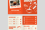Coffee Shop Menu Bifold Brochure, a Brochure Template by Annora Studio (Thumbnail 4 of 6)