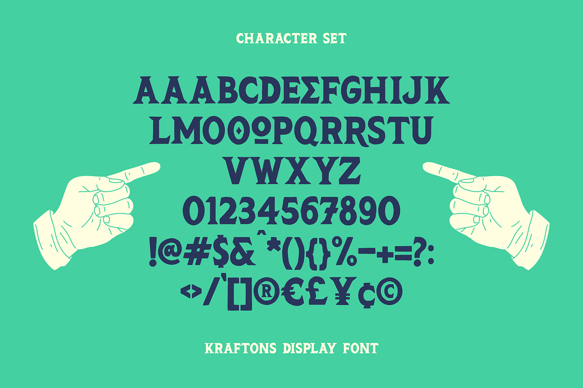 KRAFTONS - Vintage Handdrawn Display, a Serif Font by Cruizy & Co (Photo 2 of 11)