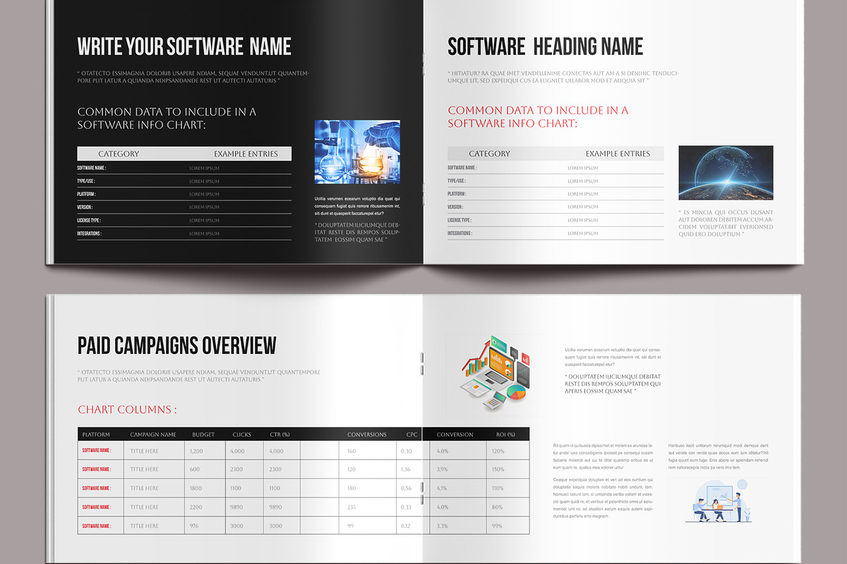 Social Media Report Template, a Brochure Template by MightyDesign (Photo 5 of 9)