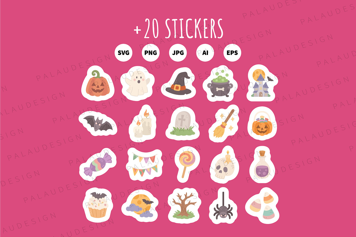 Halloween Clipart Bundle, a Seasonal Illustration by Palau (Photo 9 of 9)