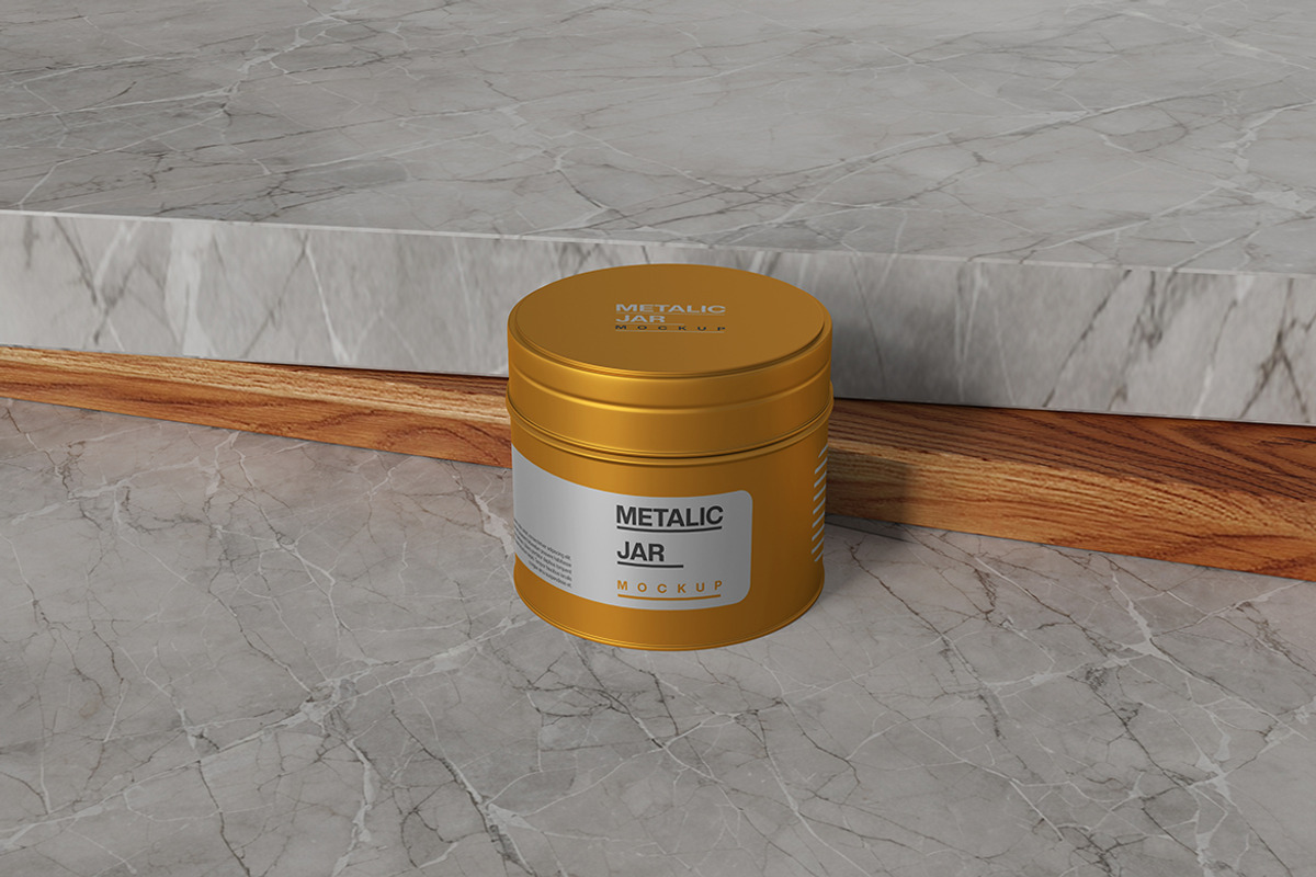 Metallic Jar Mockup, a Product Mockup by MrLetters (Photo 4 of 5)