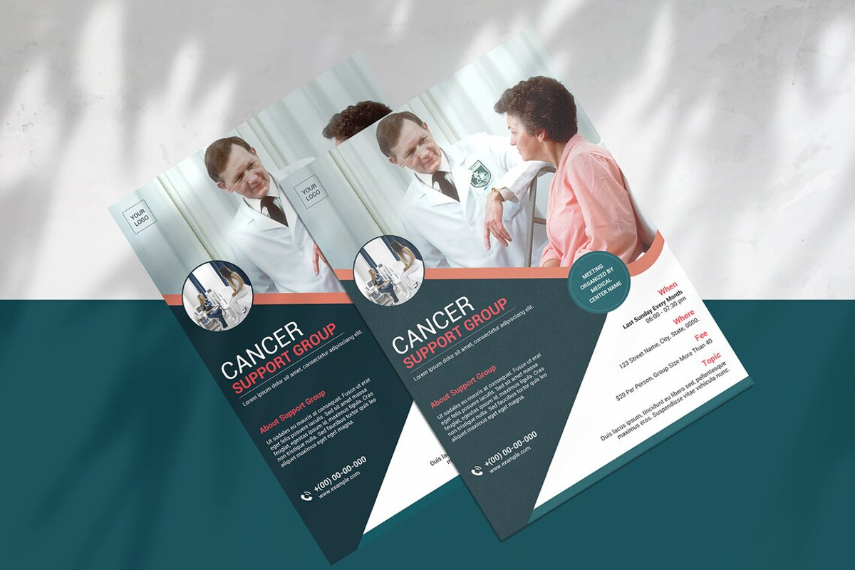 Medical Support Group Flyer, a Flyer Template by retrographix (Photo 4 of 4)
