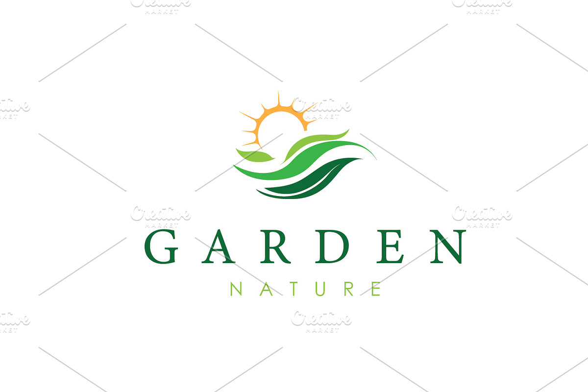 Garden logo with modern minimalist, a Branding & Logo Template by Maylianaw28 (Photo 1 of 2)